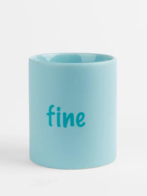 Blaue Keramiktasse – Fine