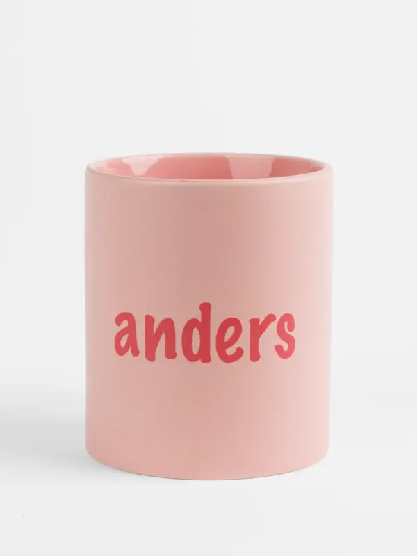 Rosa Keramiktasse – Anders