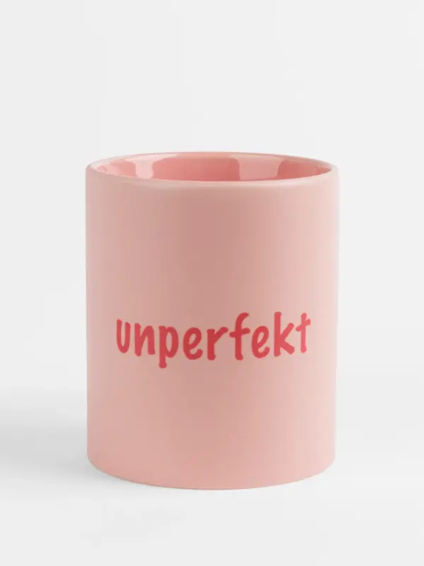 Rosa Keramiktasse – Unperfekt